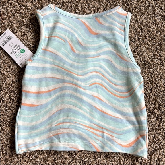 Carter’s Light Blue and Orange Swirl Twist Tank Top, size 4 - Picture 4 of 4